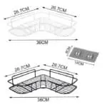 1Pcs Stainless Steel Bathroom Corner Shelf - HL042 - Image 3