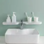 180 Degree Corner Rotating Wall-mounted Bathroom Organizer Storage Rack - KD098 - Image 2