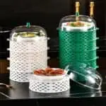 Hollow vegetable cover Dining Table Food Cover kitchen shelf 5 layer food dust cover anti-insect and anti-fly leftovers storage artifact-000068