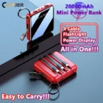 20000 MAH Powerbank with LED Display and All in One Cable set - Image 2